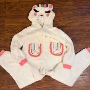 Cozy Cream Llama Pajama Set